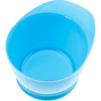 Чаша для краски, голубая, с ручкой, с прорезиненной вставкой 320мл DEWAL T-21blue Чаша для краски, голубая, с ручкой, с прорезиненной вставкой 320мл DEWAL T-21blue