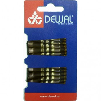 Невидимки 50 мм волна, коричневые (24 шт.) DEWAL SLN50V-3/24 Невидимки 50 мм волна, коричневые (24 шт.) DEWAL SLN50V-3/24