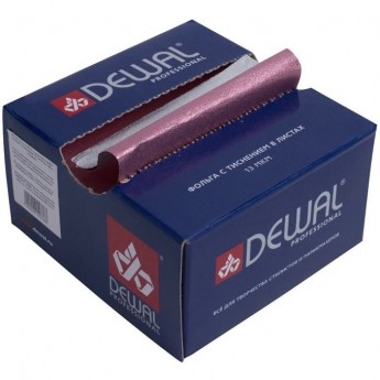 Фольга парикмахерская с тиснением (500 л) DEWAL 02-13 pink Фольга парикмахерская с тиснением (500 л) DEWAL 02-13 pink